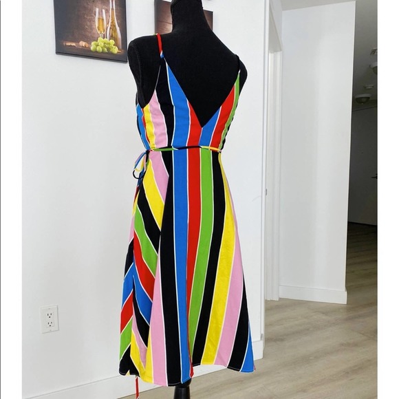 Forever 21 Rainbow Midi Casual Dress - Picture 5 of 6